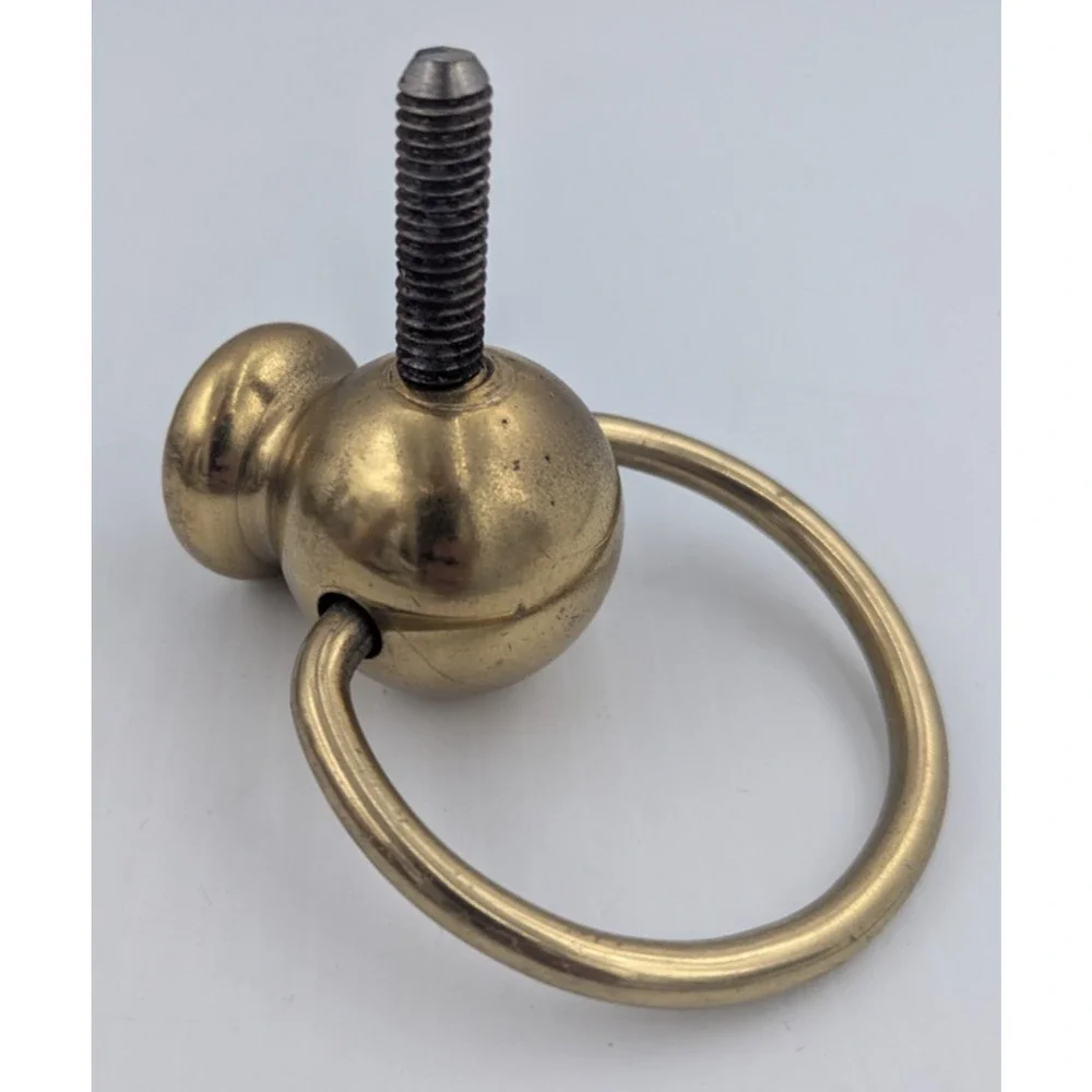 Brass Koi Fish Dolphin Screw on Part Solid Decor Repurpose Furniture Piece